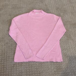 Susan Bristol Soft Pink Ribbed Sweater